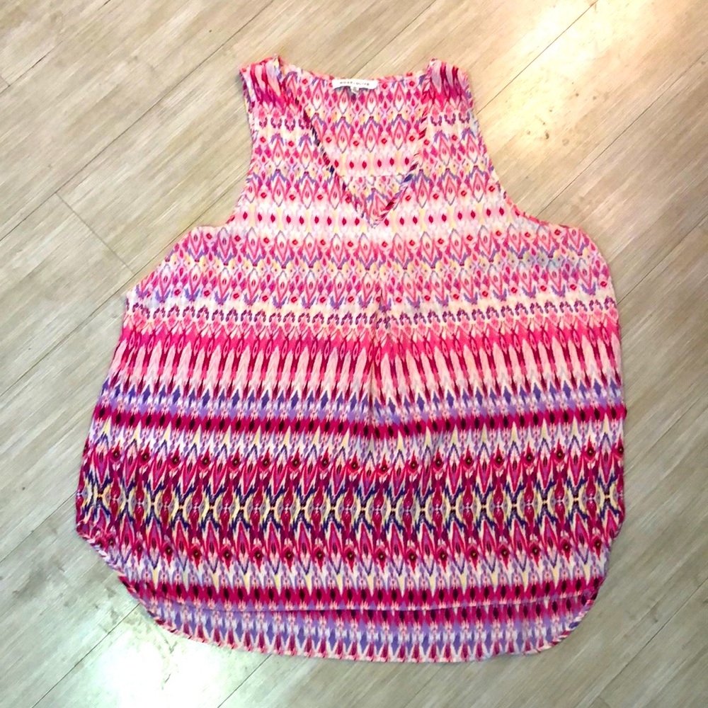 💖 Rose and Olive sleeveless blouse